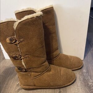 BearPaw Brown Winter Boots Plush Lining